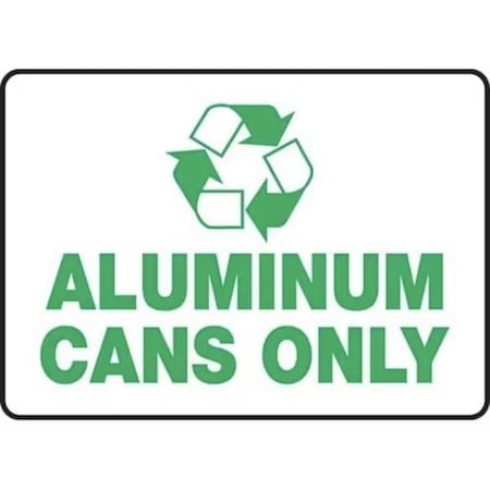 Accuform Aluminum Cans Only, Aluma-Lite, 7 in x 10 in MPLR534XL